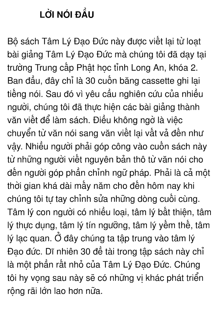 Tâm Lý Đạo Đức