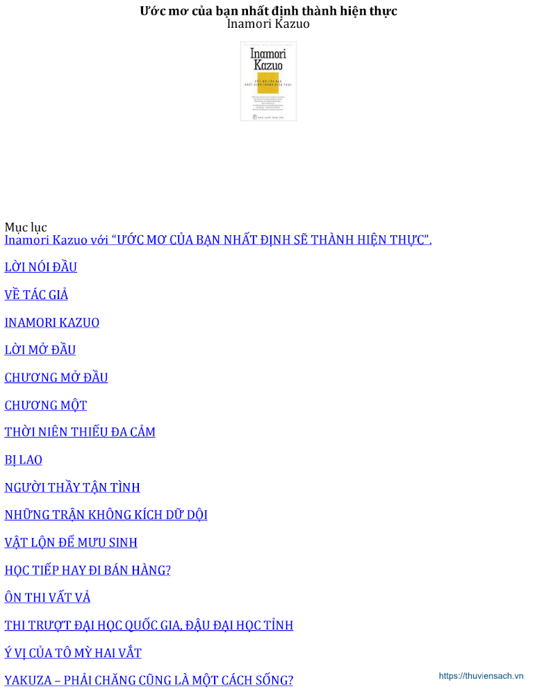 Ước mơ của bạn nhất định thành hiện thực